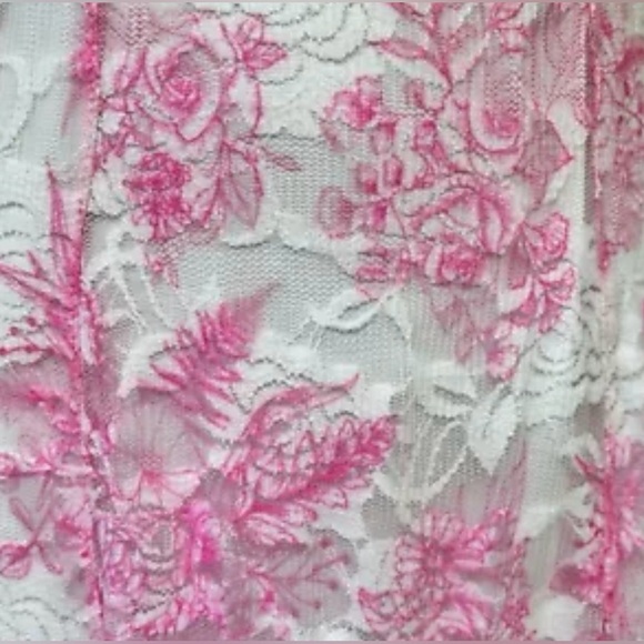 Size XSmall ……….Sweet Form Fitting Pink Lace Mini Dress.  New…..Sugar Thrillz - Picture 7 of 10